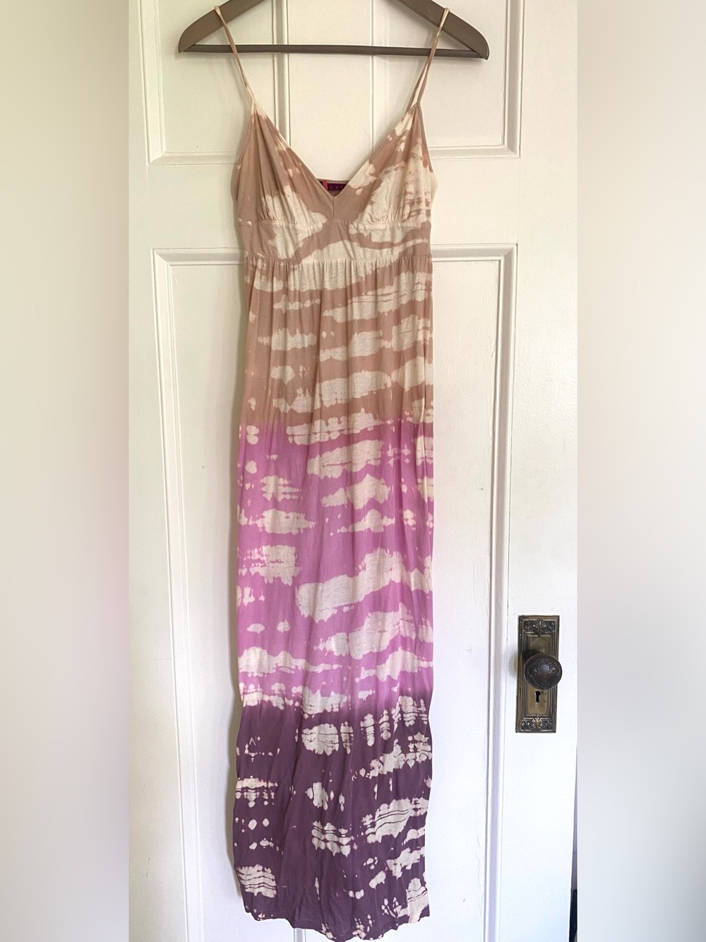 Velvet Brand Ombre Tie-Dye Dress in Beige, Pink and Purple